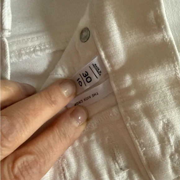 LOFT The Kick Crop Classic White Women's Jeans - Picture 2 of 7